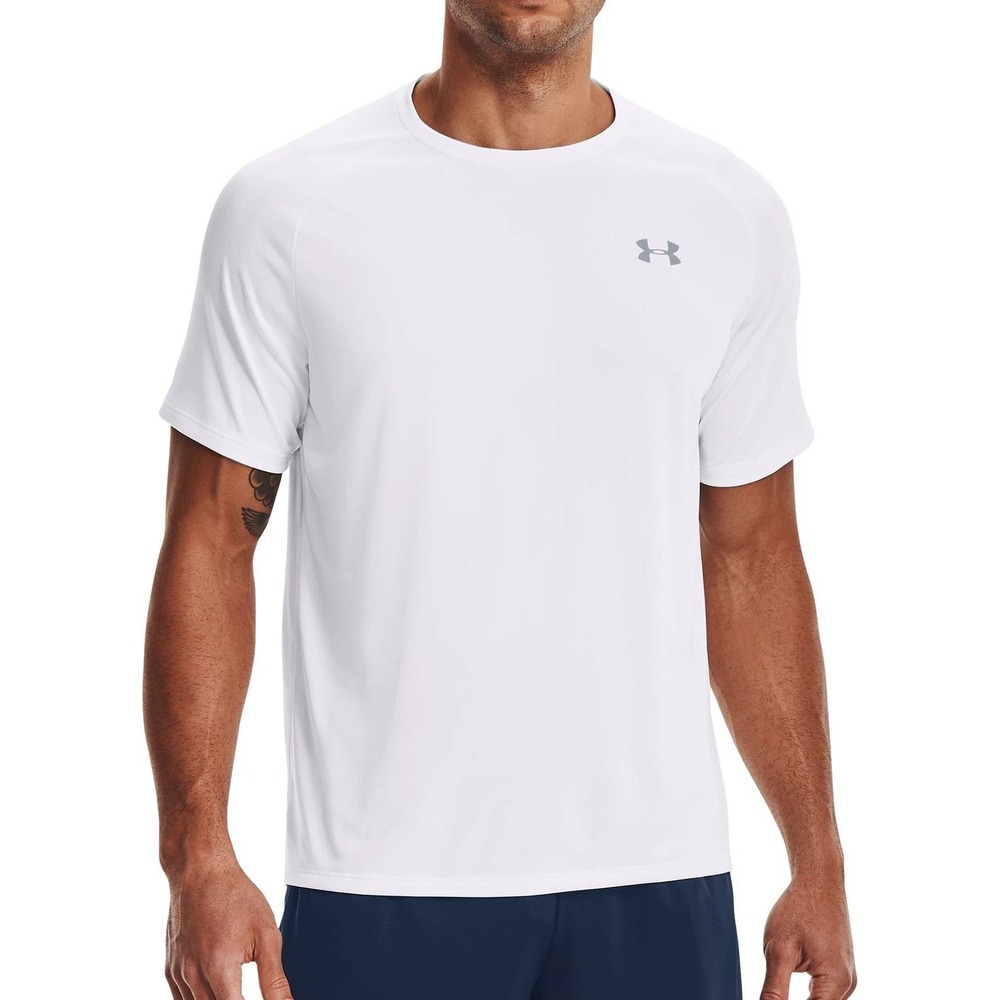 NWT Under Armour Men's XL White Tech 2.0 Short sleeve Tee Polyester